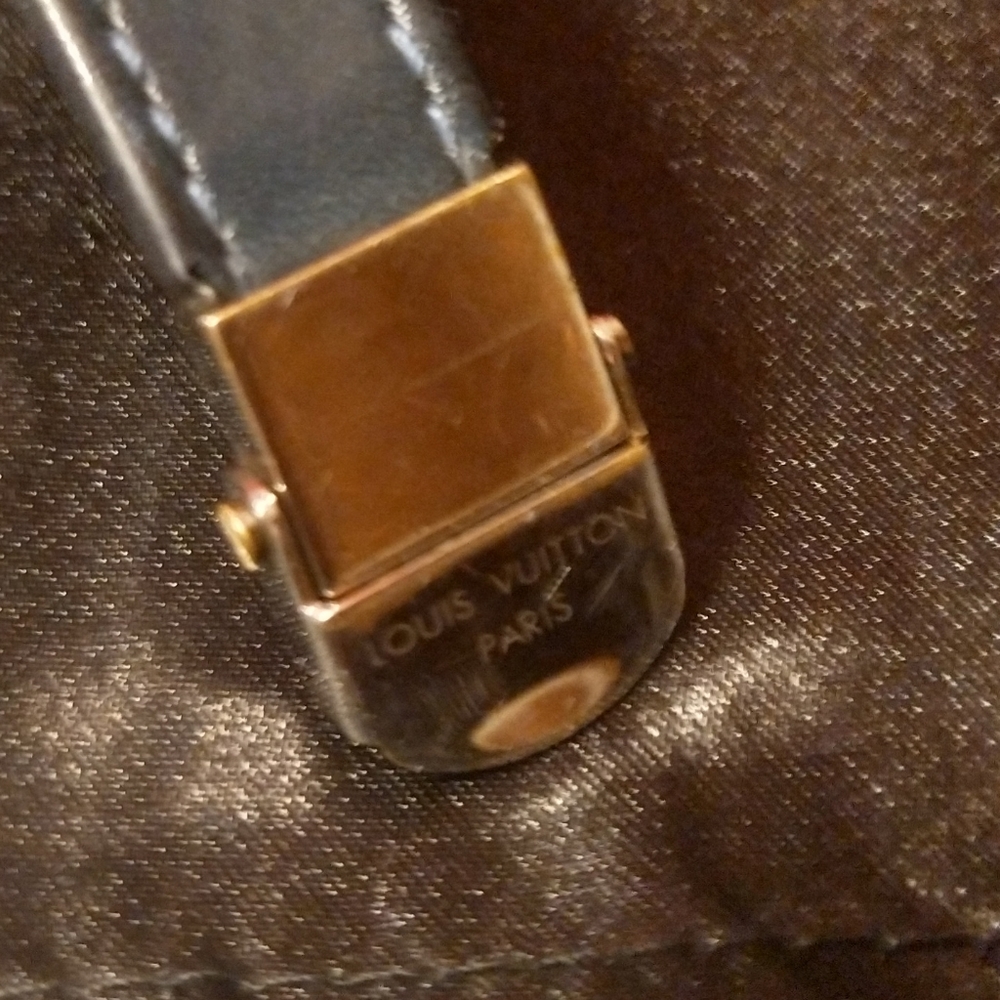 Genuine Louis vuitton blue leather unisex bracelet - Picture 3 of 12